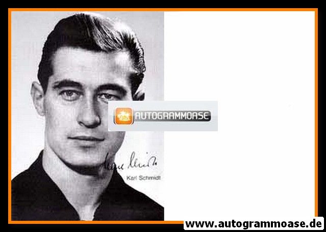 Autogramm Fussball | DFB | 1950er | Karl SCHMIDT (Portrait SW)