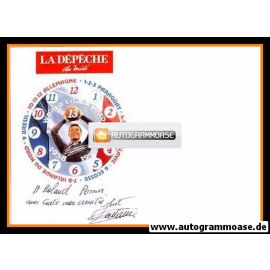 Autogramm Fussball | Frankreich | 1958 WM Retro | Just FONTAINE (La Depeche) 2