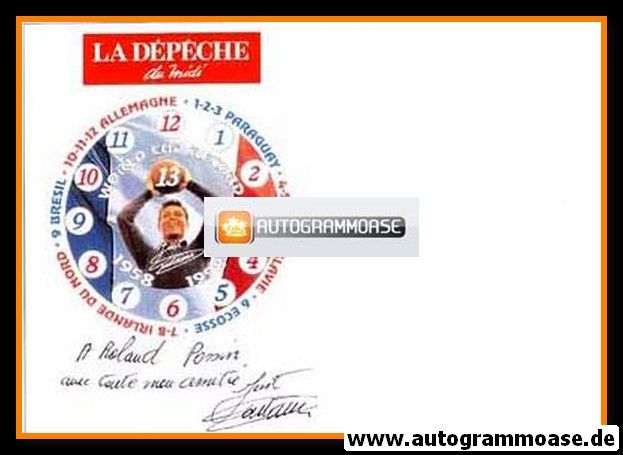 Autogramm Fussball | Frankreich | 1958 WM Retro | Just FONTAINE (La Depeche) 2