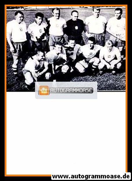 Mannschaftsfoto Fussball | Tschechien | 1962 WM + 3 AG (Adamec, Kudraba, Masopust) Finale Brasilien