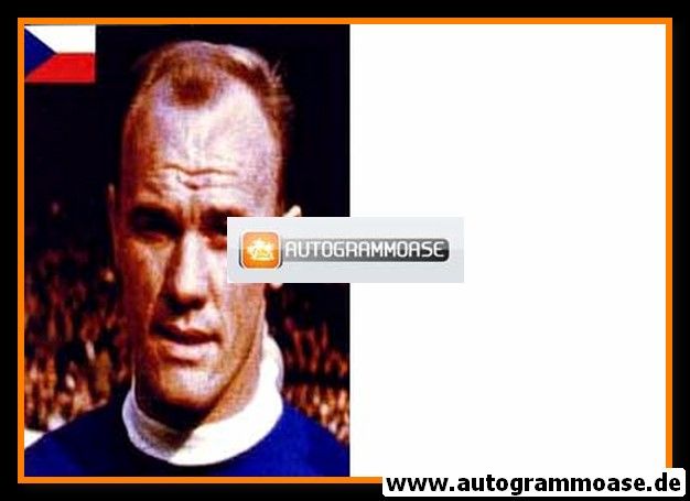 Autogramm Fussball | Tschechien | 1950er Foto | Jan POPLUHAR (Portrait Color)