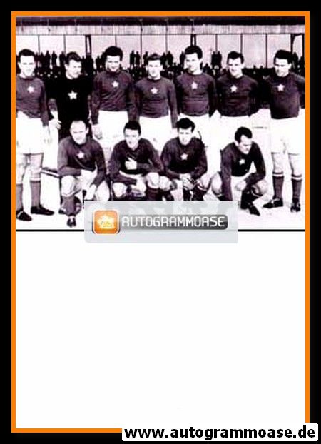 Mannschaftsfoto Fussball | Tschechien | 1958 WM + AG Josef MASOPUST