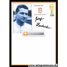 Autogramm Fussball | Tschechien | 1962 WM Retro | Josef KADRABA (Portrait SW) 2
