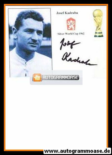 Autogramm Fussball | Tschechien | 1962 WM Retro | Josef KADRABA (Portrait SW) 2
