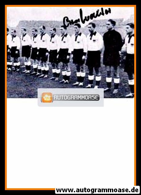 Mannschaftsfoto Fussball | DFB | 1950 + AG Ottmar WALTER (Spiel Schweiz)