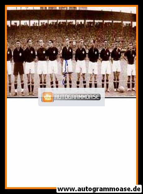 Mannschaftsfoto Fussball | Schweiz | 1954 WM + AG Willy KERNEN (Spiel Italien)