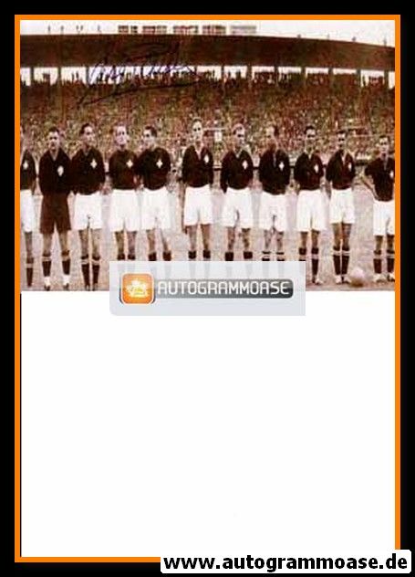 Mannschaftsfoto Fussball | Schweiz | 1954 WM + AG Eugene PARLIER (Spiel Italien)