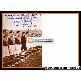 Mannschaftsfoto Fussball | Schweiz | 1950 WM + AG Willy KERNEN (Spiel DFB)