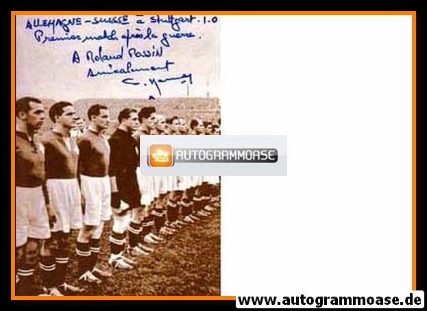 Mannschaftsfoto Fussball | Schweiz | 1950 WM + AG Willy KERNEN (Spiel DFB)