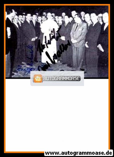 Mannschaftsfoto Fussball | DFB | 1955 + 6 AG (Audienz Papst Pius)