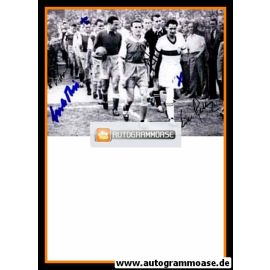 Autogramme Fussball | 1. FC Saarbrücken + VfB Stuttgart | 1951 Foto + 4 AG