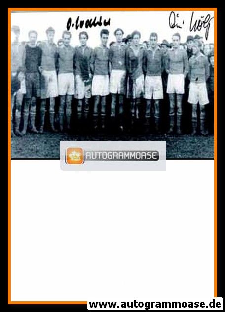 Mannschaftsfoto Fussball | 1. FC Kaiserslautern | 1947 + 2 AG (Hölz, O. Walter) 1