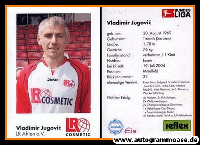 AK Fussball | Rot Weiss Ahlen | 2002 | Vladimir JUGOVIC