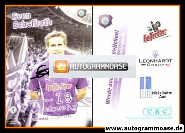 Autogramm Fussball | FC Erzgebirge Aue | 2009 | Sven SCHAFFRATH