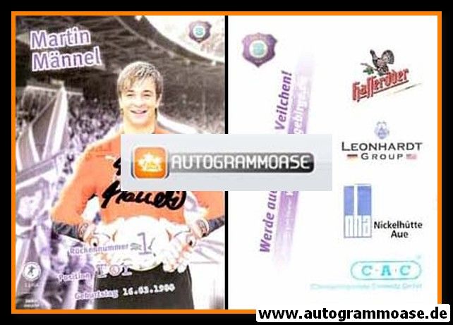 Autogramm Fussball | FC Erzgebirge Aue | 2009 | Martin MÄNNEL