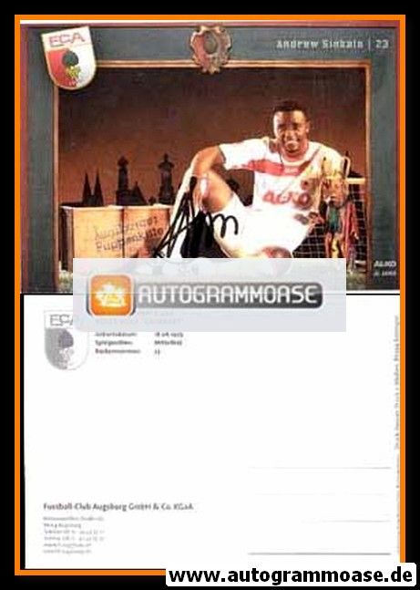 Autogramm Fussball | FC Augsburg | 2010 | Andrew SINKALA