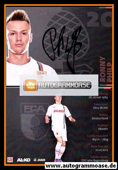 Autogramm Fussball | FC Augsburg | 2012 | Ronny PHILP