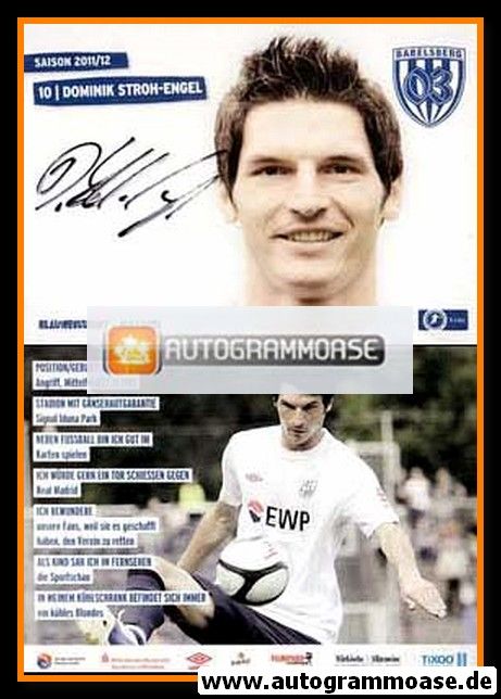 Autogramm Fussball | SV Babelsberg 03 | 2011 | Dominik STROH-ENGEL