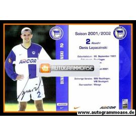 Autogramm Fussball | Hertha BSC Berlin | 2001 Arcor | Denis LAPACZINSKI