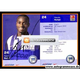 Autogramm Fussball | Hertha BSC Berlin | 2002 | Nando RAFAEL