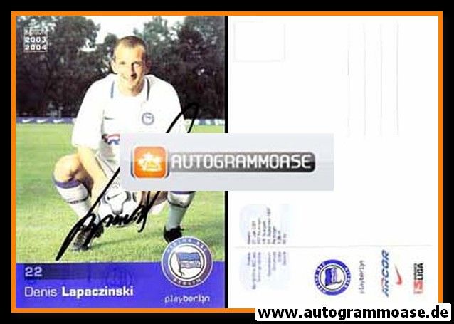 Autogramm Fussball | Hertha BSC Berlin | 2003 | Denis LAPACZINSKI