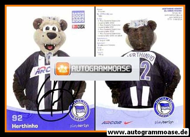 AK Fussball | Hertha BSC Berlin | 2004 | HERTHINHO (Maskottchen)