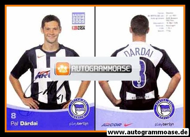 Autogramm Fussball | Hertha BSC Berlin | 2004 | Pal DARDAI