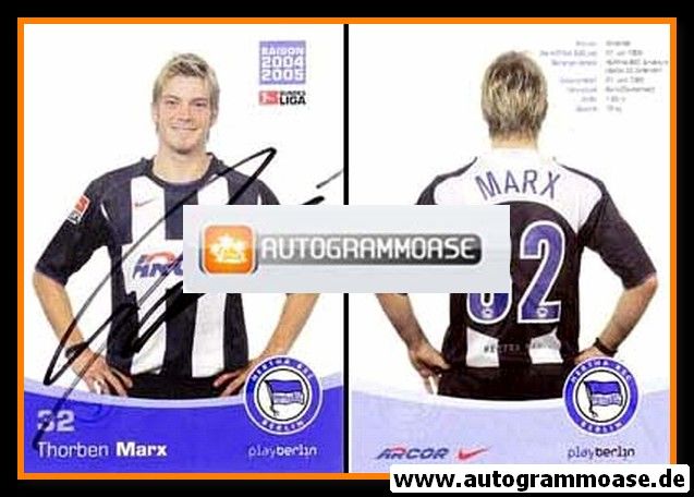 Autogramm Fussball | Hertha BSC Berlin | 2004 | Thorben MARX