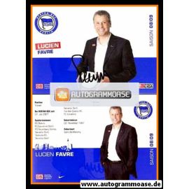 Autogramm Fussball | Hertha BSC Berlin | 2008 | Lucien FAVRE