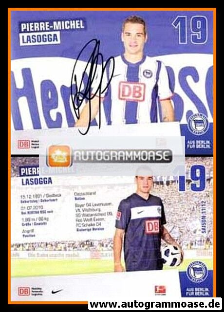 Autogramm Fussball | Hertha BSC Berlin | 2011 | Pierre-Michel LASOGGA