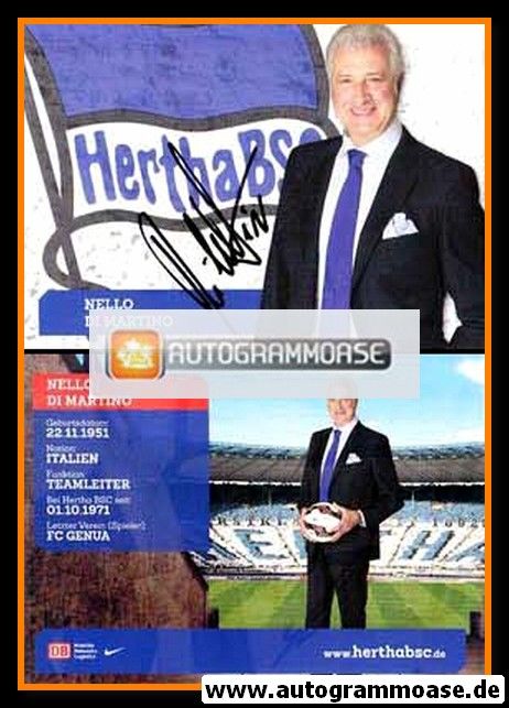 Autogramm Fussball | Hertha BSC Berlin | 2014 | Nello DI MARTINO