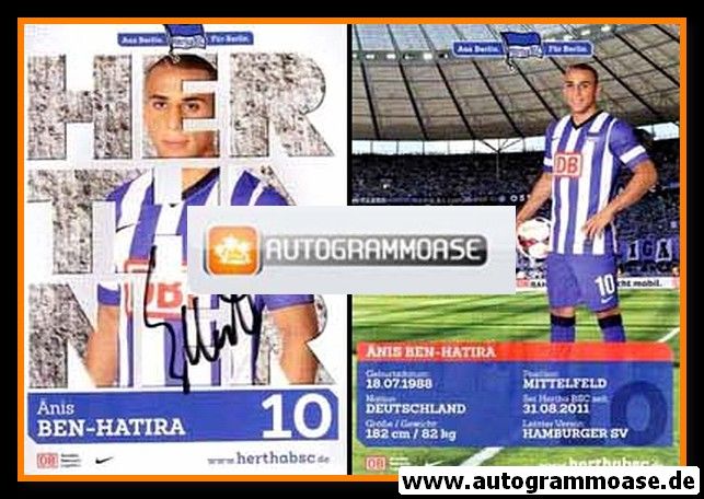 Autogramm Fussball | Hertha BSC Berlin | 2013 | Änis BEN-HATIRA