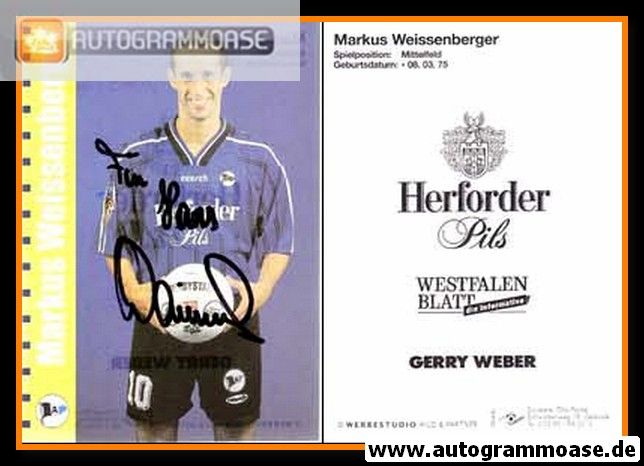 Autogramm Fussball | DSC Arminia Bielefeld | 1999 | Markus WEISSENBERGER
