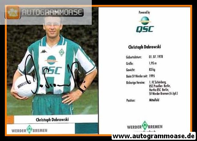 Autogramm Fussball | SV Werder Bremen | 2000 | Christoph DABROWSKI