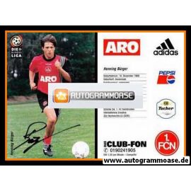 Autogramm Fussball | 1. FC Nürnberg | 1997 | Henning BÜRGER