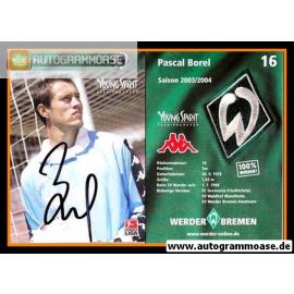 Autogramm Fussball | SV Werder Bremen | 2003 | Pascal BOREL