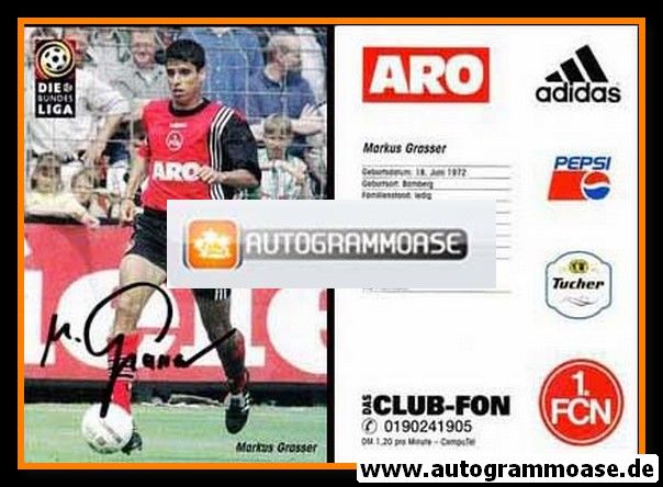 Autogramm Fussball | 1. FC Nürnberg | 1997 | Markus GRASSER