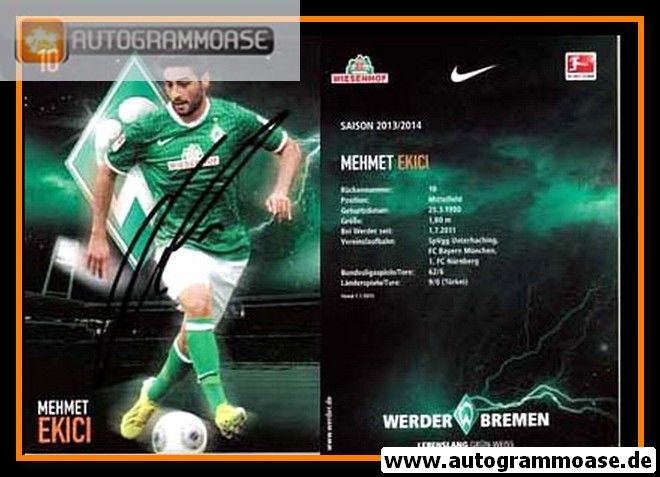 Autogramm Fussball | SV Werder Bremen | 2013 | Mehmet EKICI