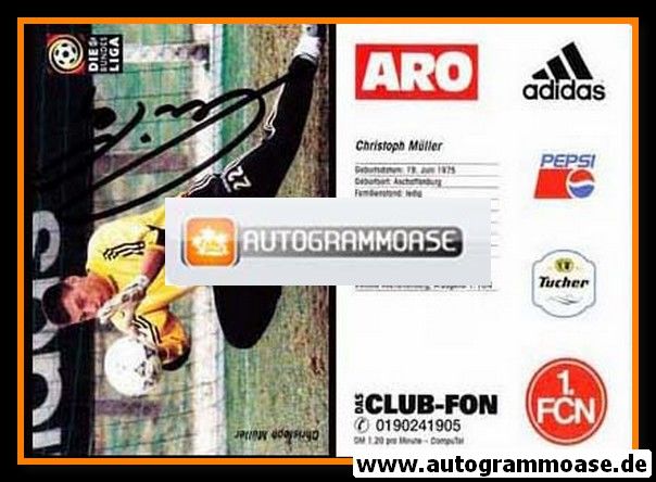 Autogramm Fussball | 1. FC Nürnberg | 1997 | Christoph MÜLLER