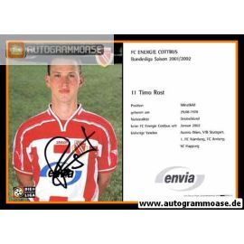 Autogramm Fussball | FC Energie Cottbus | 2001 | Timo ROST