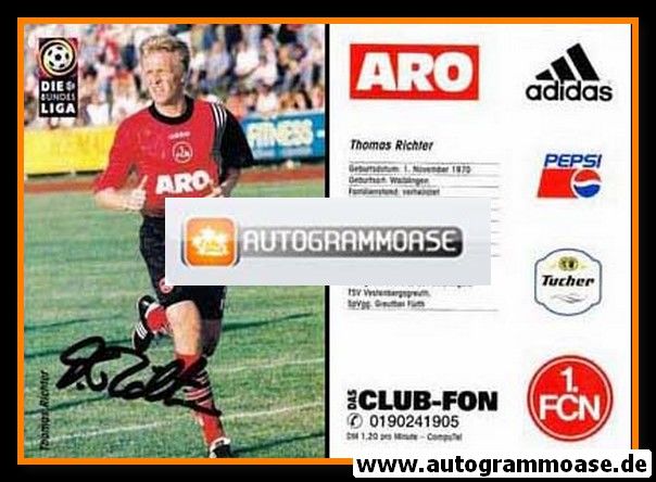 Autogramm Fussball | 1. FC Nürnberg | 1997 | Thomas RICHTER