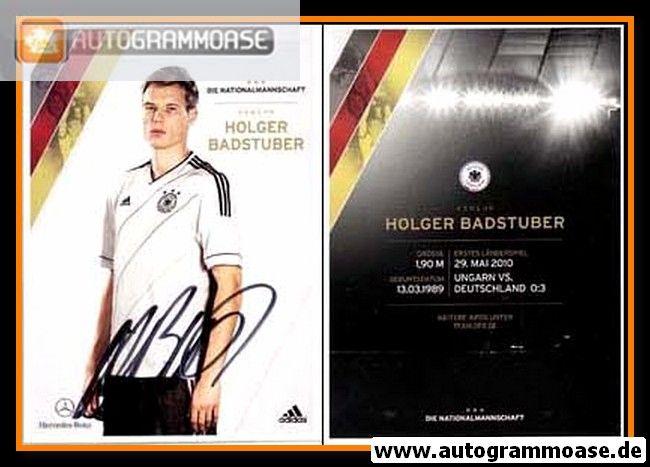 Autogramm Fussball | DFB | 2012 Adidas | Holger BADSTUBER