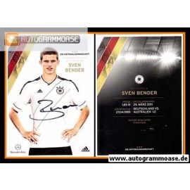 Autogramm Fussball | DFB | 2012 Adidas | Sven BENDER