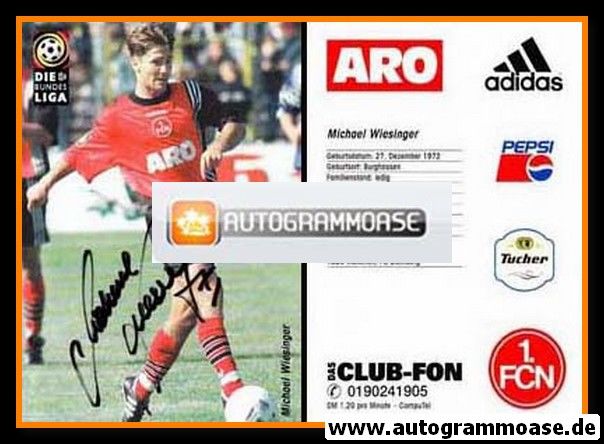 Autogramm Fussball | 1. FC Nürnberg | 1997 | Michael WIESINGER