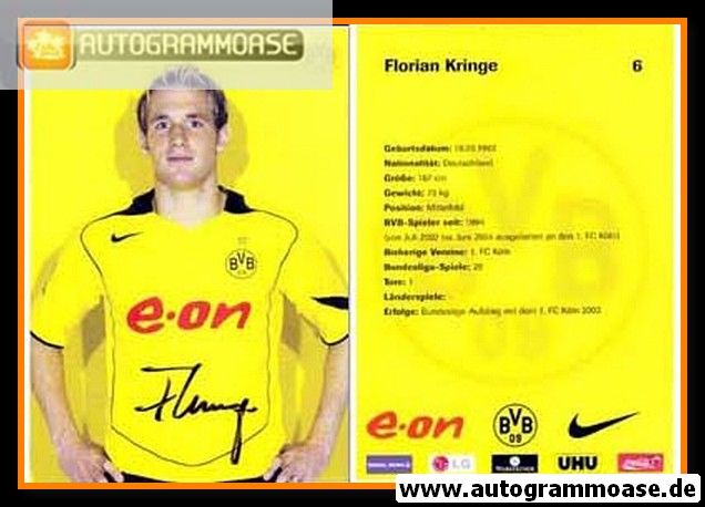 Autogramm Fussball | Borussia Dortmund | 2004 | Florian KRINGE