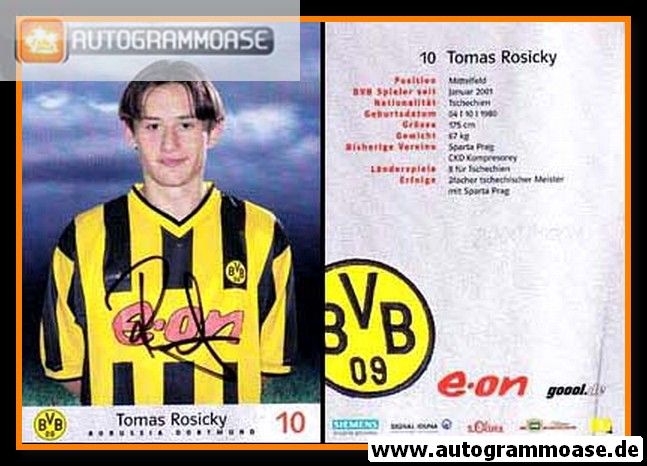 Autogramm Fussball | Borussia Dortmund | 2000 | Tomas ROSICKY