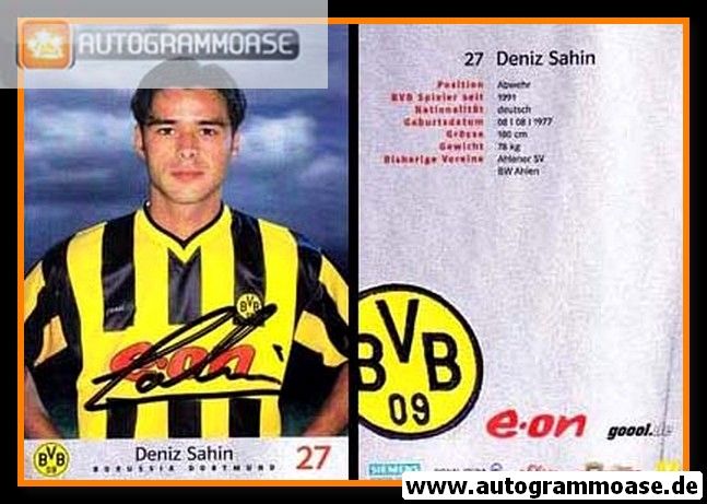 Autogramm Fussball | Borussia Dortmund | 2000 | Deniz SAHIN