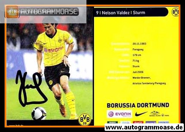 Autogramm Fussball | Borussia Dortmund | 2008 | Nelson VALDEZ