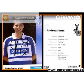 Autogramm Fussball | MSV Duisburg | 2001 | Andreas VOSS