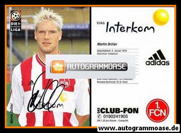 Autogramm Fussball | 1. FC Nürnberg | 1998 | Martin DRILLER